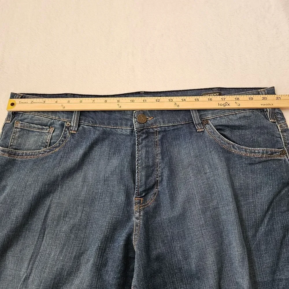 34 Heritage Jeans Mens 41 x 32.5 Confidence Mid Rise Relax‎ Blue Dark Wash Denim